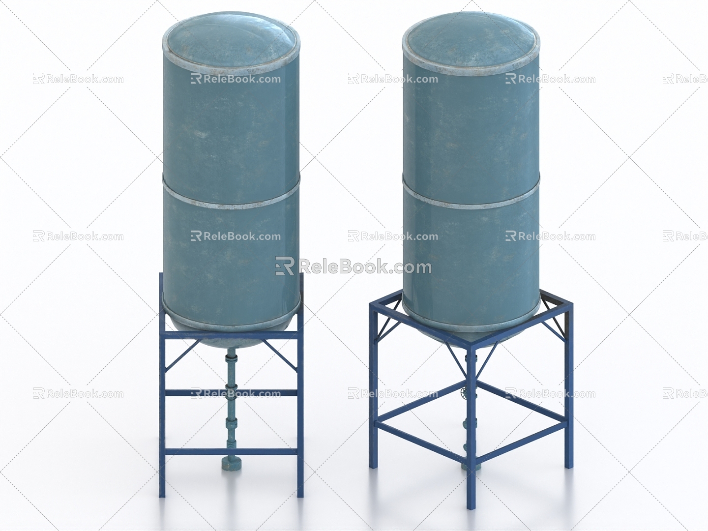 Water Tower Material Storage Silo Barrel Water Storage Tank Water Storage Tank Water Tank 3d model