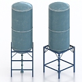 Water Tower Material Storage Silo Barrel Water Storage Tank Water Storage Tank Water Tank 3d model