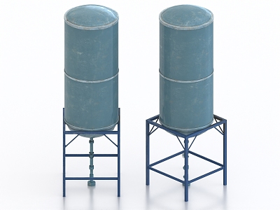 Water Tower Material Storage Silo Barrel Water Storage Tank Water Storage Tank Water Tank 3d model