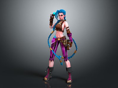 cosplay costume online game female warrior anime costume animation costume 3d model