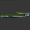 Green Shiny Aircraft Model Equipment With Smooth Surface And Wing Structure