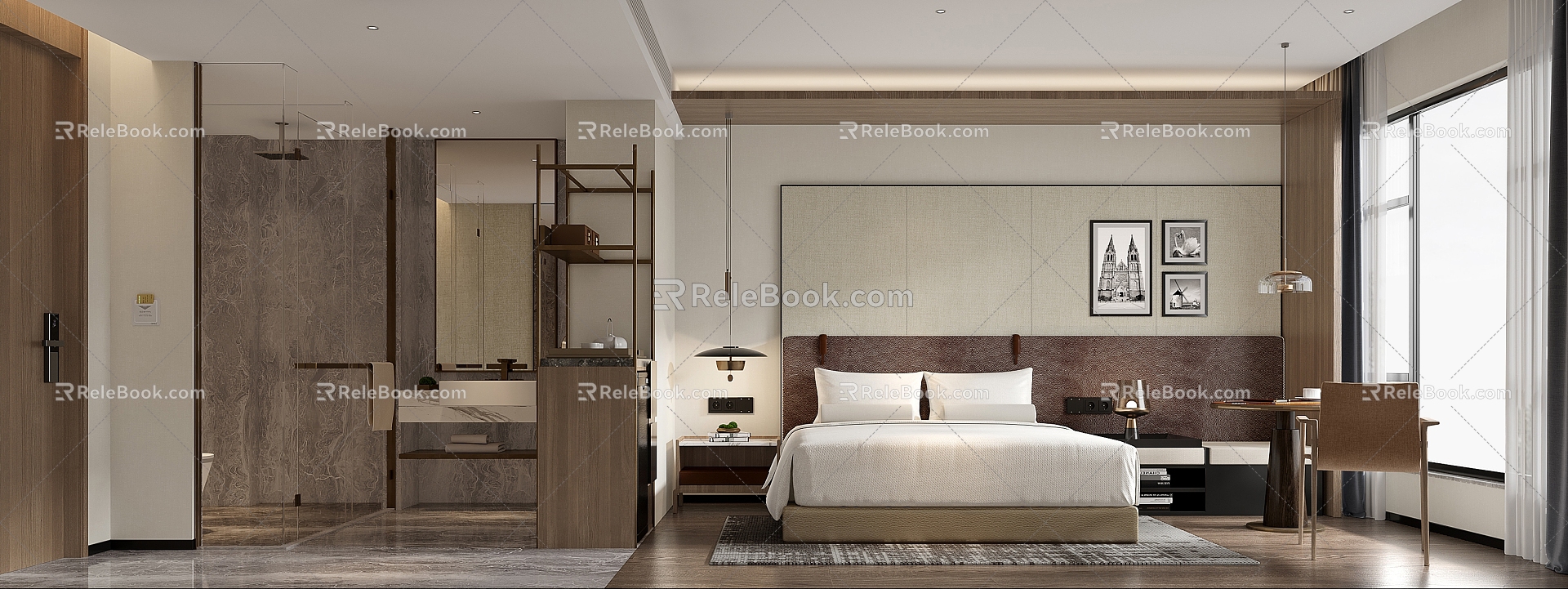 Hotel Rooms Modern Rooms 3d model