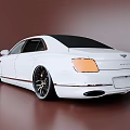 White Luxury Sedan With Sleek Body Lines And Stylish Alloy Wheels