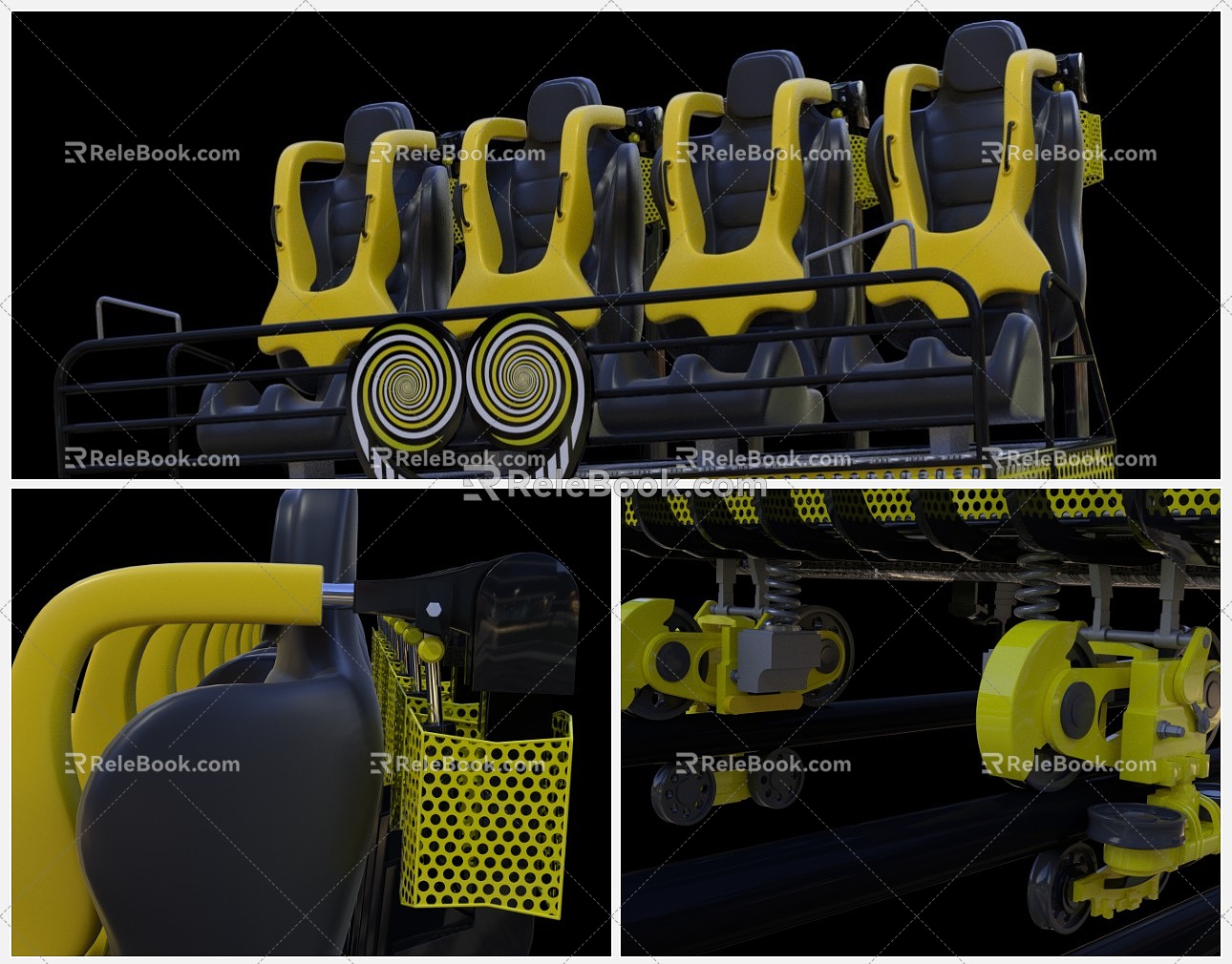 Modern Safety Seats 3d model