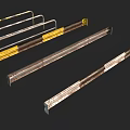 Highway guardrail fence road guardrail low face number low model simple model game sub-era film and television level super realistic high precision 3d model