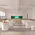 Modern Classroom Calligraphy Classroom Art Classroom General Labor Technology Classroom Away 3d model