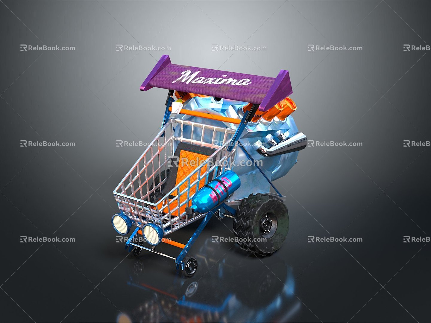 Shopping Cart Trolley Supermarket Shopping Cart Supermarket Trolley Supermarket Trolley Supermarket Trolley Supermarket 3d model