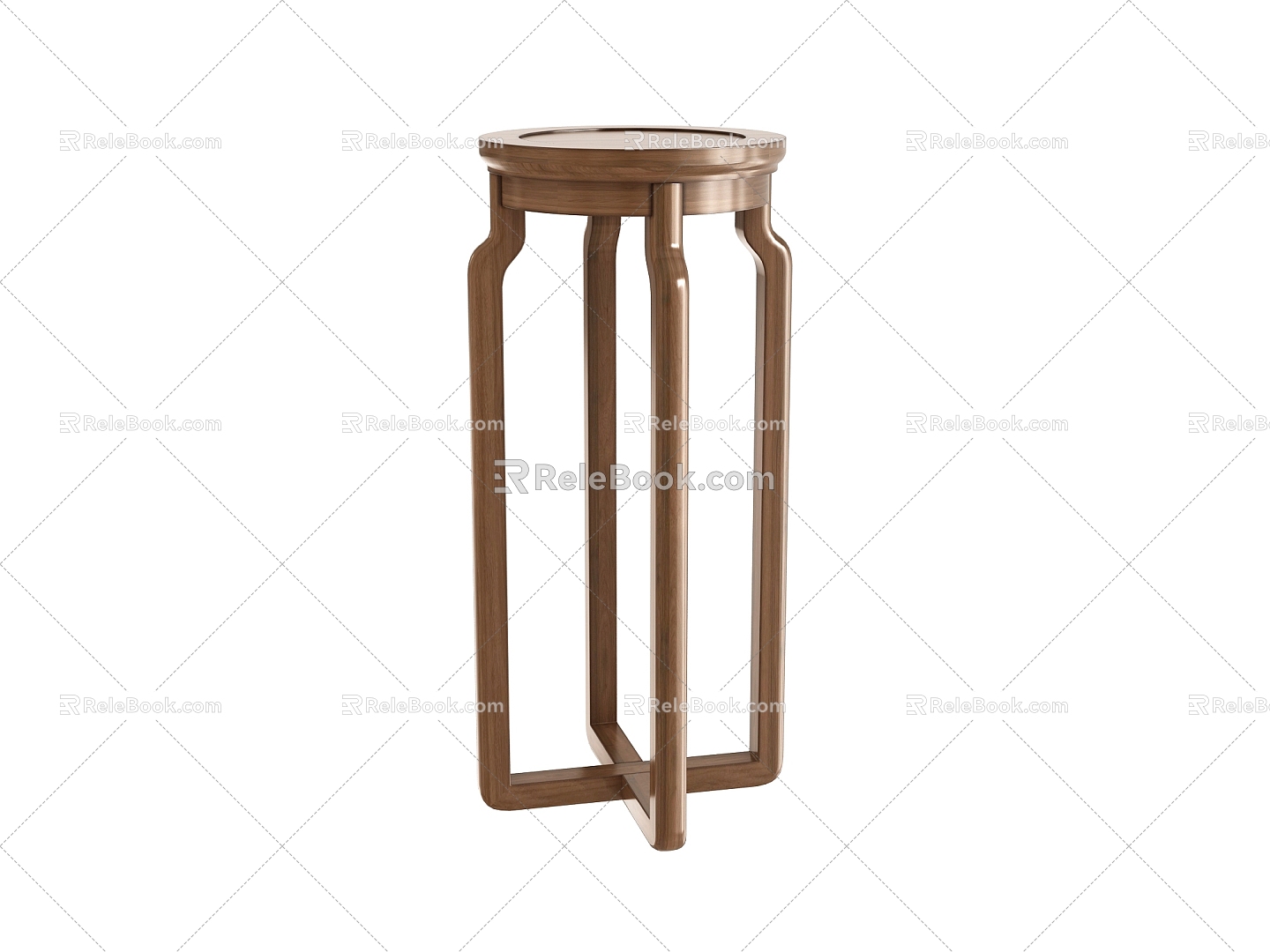 New Chinese style flower stand 3d model