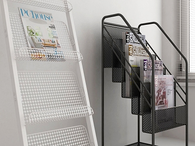 Modern Magazine Rack 3d model