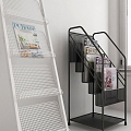 Modern Magazine Rack 3d model