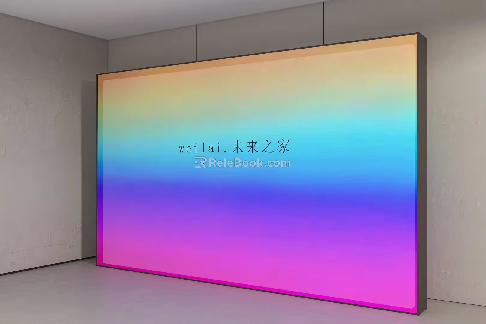 background wall 3d model
