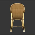 Rattan Leisure Chair with Armrest Light Frame Modern Design for Indoor Outdoor Use