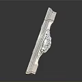Ancient Stone Carving With Intricate Patterns As Decorative Architectural Element