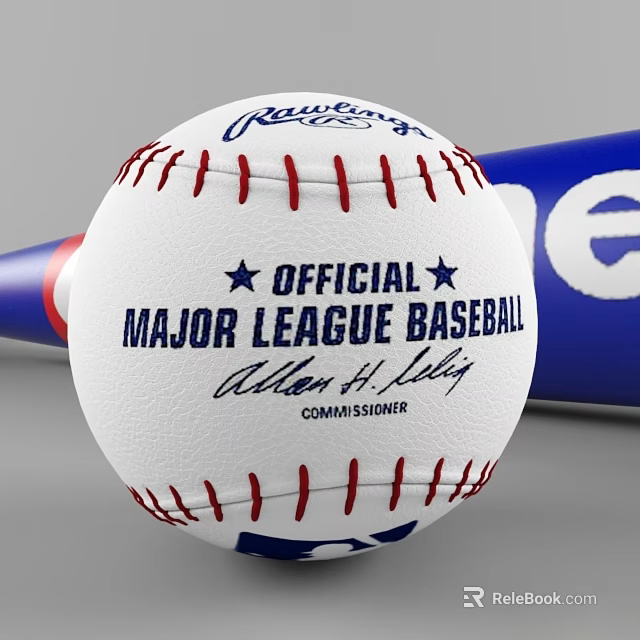 Official Major League Baseball With Commissioner Adrian H Jolly Signature 3d model 