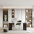 Modern study 3d model