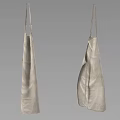 Practical Hanging Cloth Kitchen Aprons With Pockets For Cooking Use 3d model