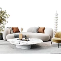 Modern Sofa Coffee Table Combination Sofa Coffee Table 3d model