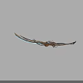 Futuristic Weapon With Blue Glowing Blade And Intricate Decorative Design