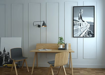 Study table painting 3d model