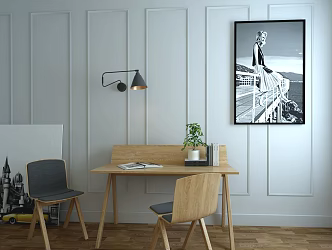Study table painting 3d model