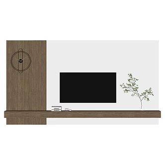 background wall TV background wall 3d model