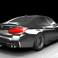 Modern Sleek Sports Car With Silver Exterior LED Headlights And Sporty Wheels