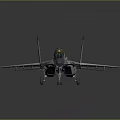 Realistic Fighter Jet Model With Camouflage Paint And Detailed Cockpit Design