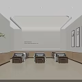 Relaxing SPA Sauna Room with Comfortable Massage Beds Decorative Paintings Green Plants and Soft Lighting