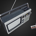 Sharp Radio Radio Tape Speaker Audio Tape Video Tape 3d model