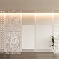 Modern Partition Glass Partition Glass Brick Partition Screen Changhong Glass Partition Water Ripple Glass Partition Crystal Glass Art Partition 3d model