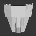 White Spacecraft Model With Sleek Fuselage Design And Detailed Structure For Aerospace Exploration