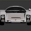 White Ferrari Sports Car With Sleek Design On Dark Background And Reflection