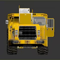 Yellow Heavy Duty Dump Truck As Functional Vehicle With Large Wheels And Tipping Bed