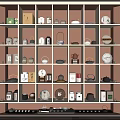 New Chinese Style Display Cabinet Tea Set 3d model