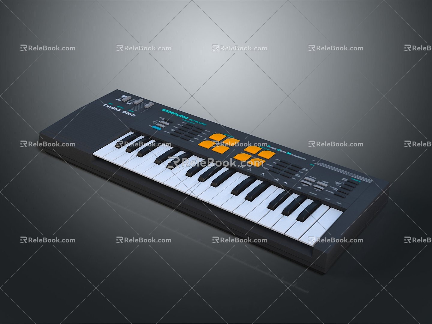 Electronic organ musical instrument keyboard musical instrument electronic music electronic musical instrument Western musical instrument Western musical instrument 3d model