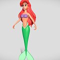 Cartoon Mermaid Mermaid Cartoon Characters 3d model