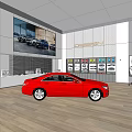 Hyundai 4S store display area 3d model