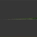 3D Model of Landscape Architecture with Green Mountains Urban Layout and Coastal Waters