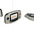 Modern game machine Old handheld game machine 3d model