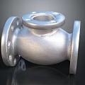 Stainless Steel Industrial Valve With Flange Connection And Durable Metal Construction
