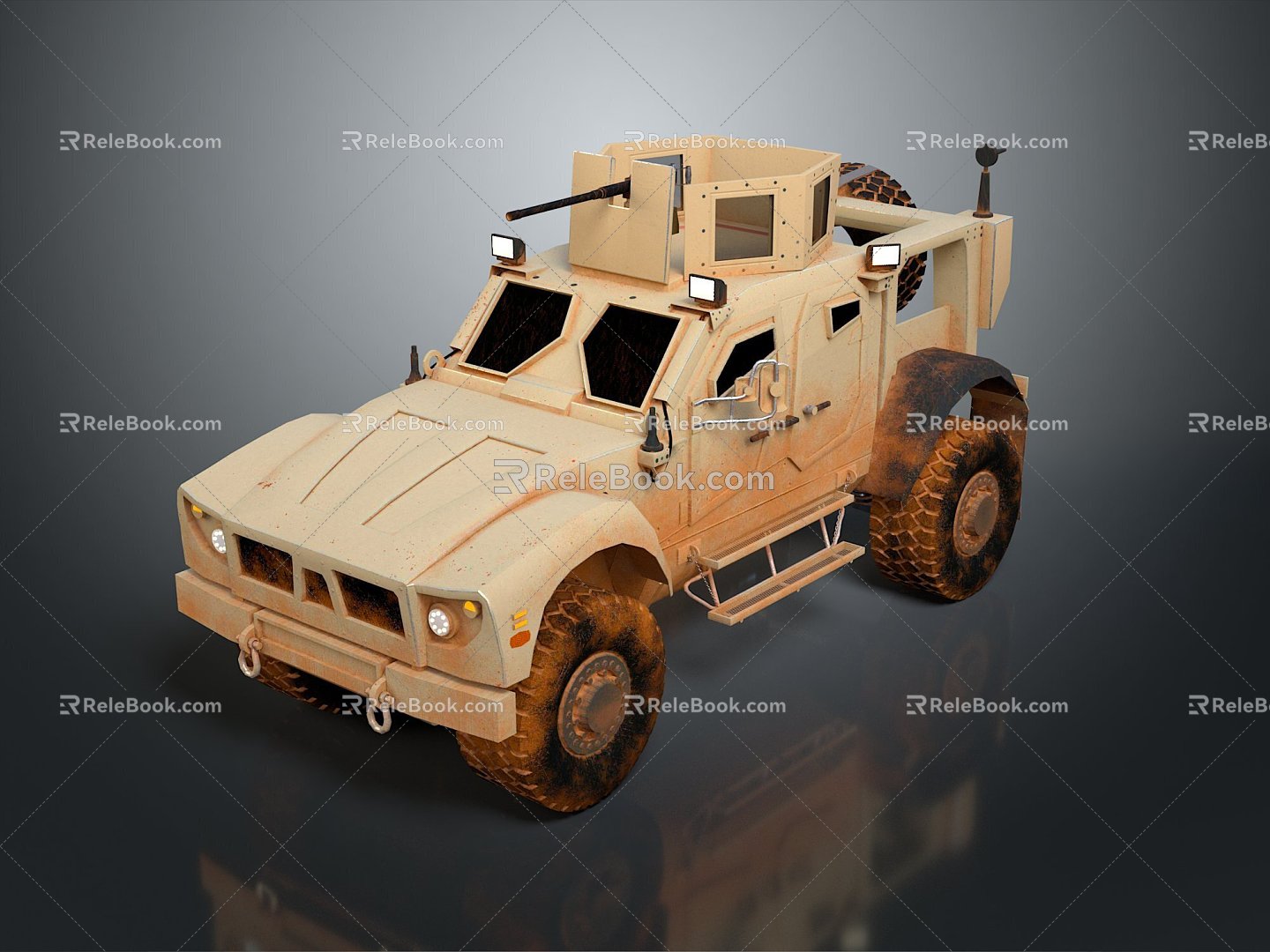 Bulletproof Car Armed Jeep Armed Car Armed Bulletproof Car Military Jeep Off-road Jeep Humvee 3d model