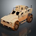 Bulletproof Car Armed Jeep Armed Car Armed Bulletproof Car Military Jeep Off-road Jeep Humvee 3d model