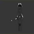 Sleek Blue Decorative Long Weapon With Modern Futuristic Design And Stylish Details