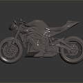 Modern motorcycle two-wheeled motorcycle off-road motorcycle road racing motorcycle 3d model