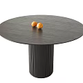 Modern Dining Table Round Dining Table 3d model