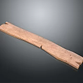 Rustic Wooden Long Strip With Natural Grain And Smooth Surface Texture 3d model