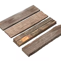 Rustic Stone Wood Planks With Natural Grain And Varied Color Tones