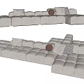 Modern Multiplayer Sofa 3d model