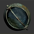 Ancient Bronze Tea Ware With Curved Handle And Turquoise Verdigris Patina