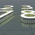 Modern Advertising Words 3d model